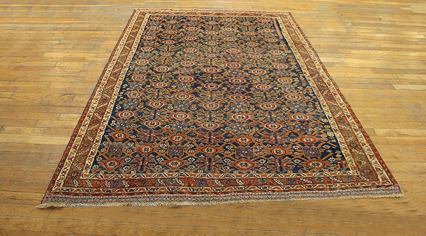 Hand-Knotted Late 19th Century S.E. Persian Afshar Carpet ( 4'6