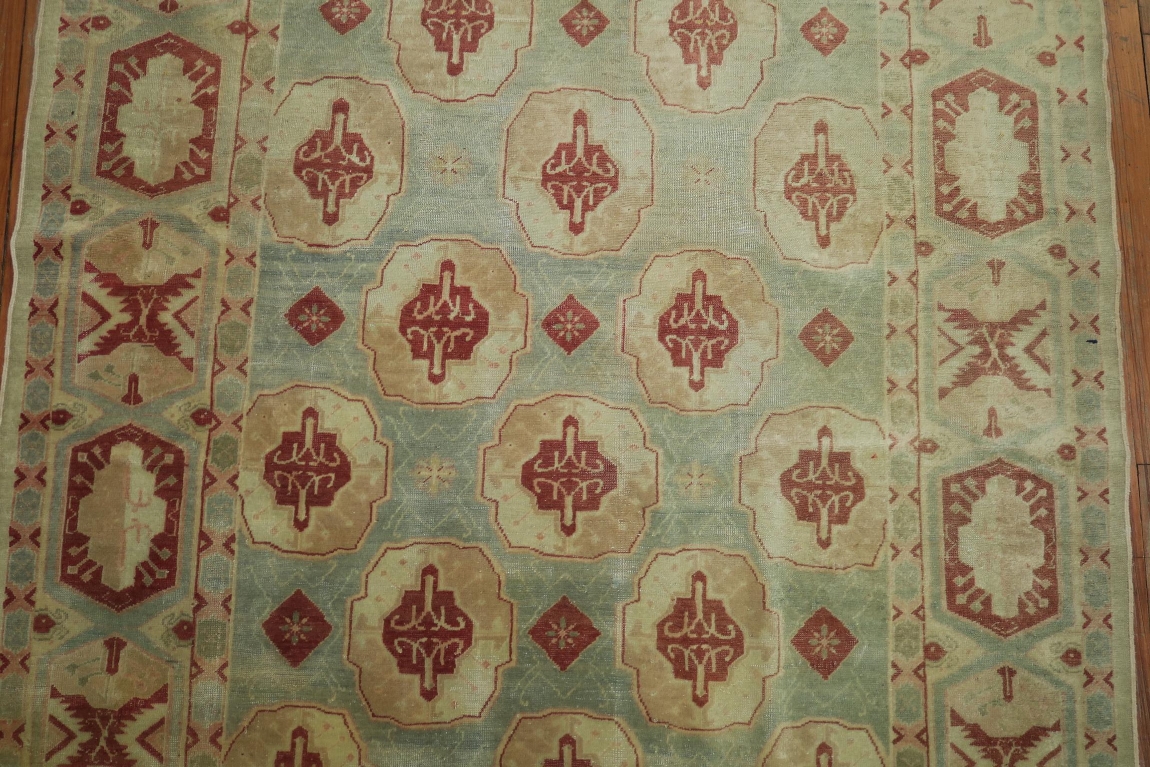 Antiker türkischer Sivas-Teppich aus Seeschaum des späten 19. Jahrhunderts im Angebot 3