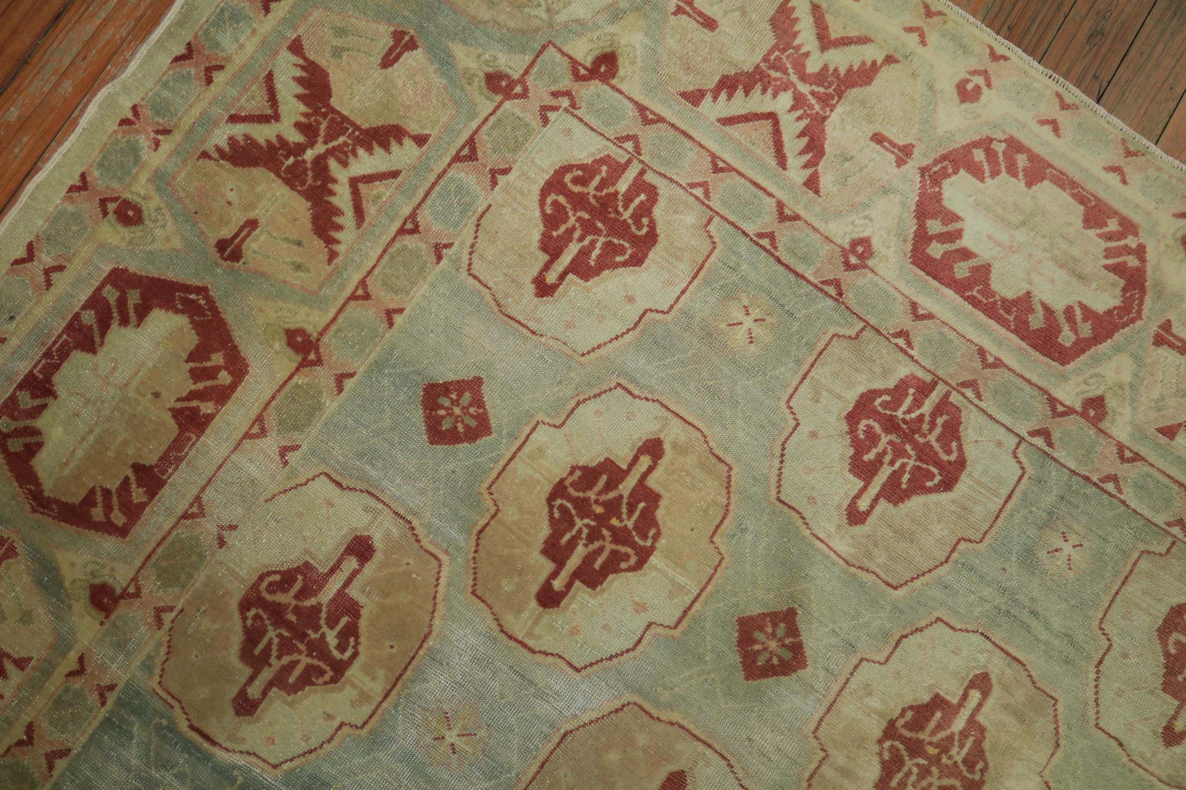 Turc Fin du 19e siècle, tapis turc Sivas antique à l'écume de mer en vente