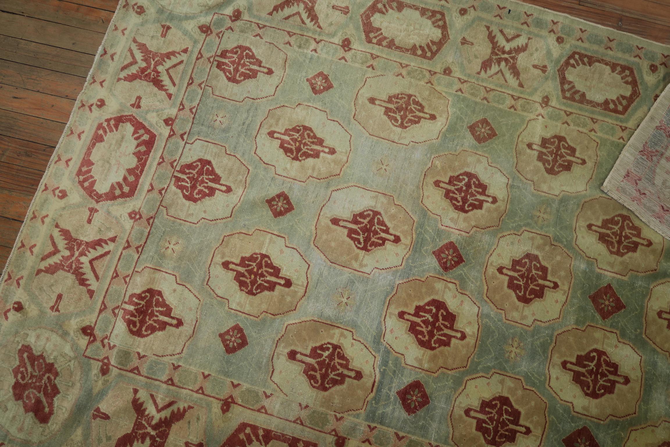 Noué à la main Fin du 19e siècle, tapis turc Sivas antique à l'écume de mer en vente