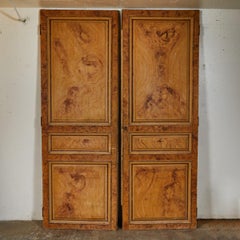 Late 19th Century Set of Four Faux Painted Wood Panels from France