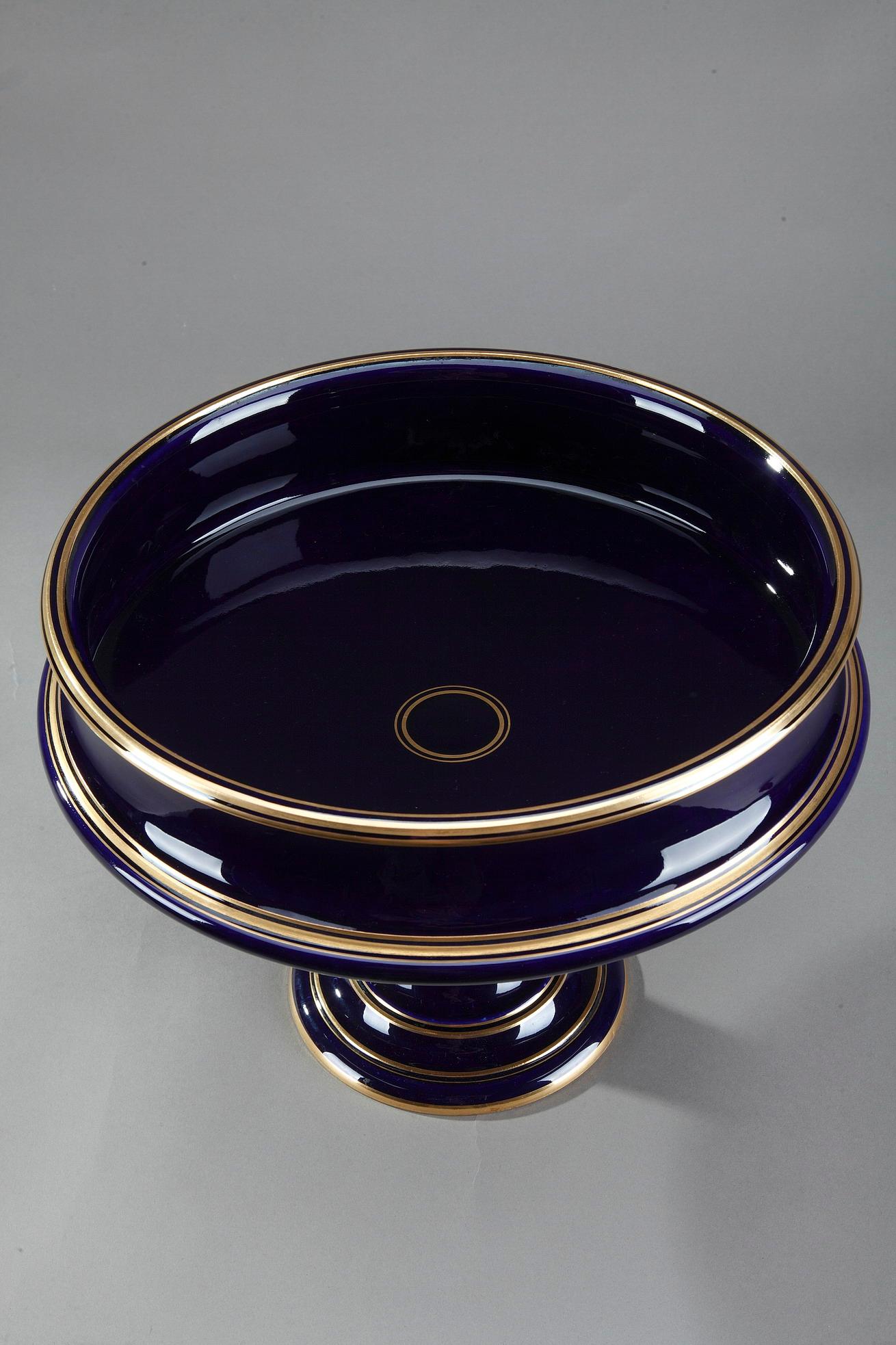 Late 19th Century Sevres Porcelain Display Bowl, 1878 In Excellent Condition In Paris, FR