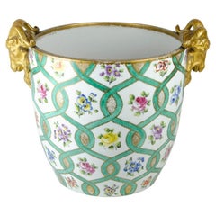 Sèvres Style Parcel-Gilt Porcelain Jardinière