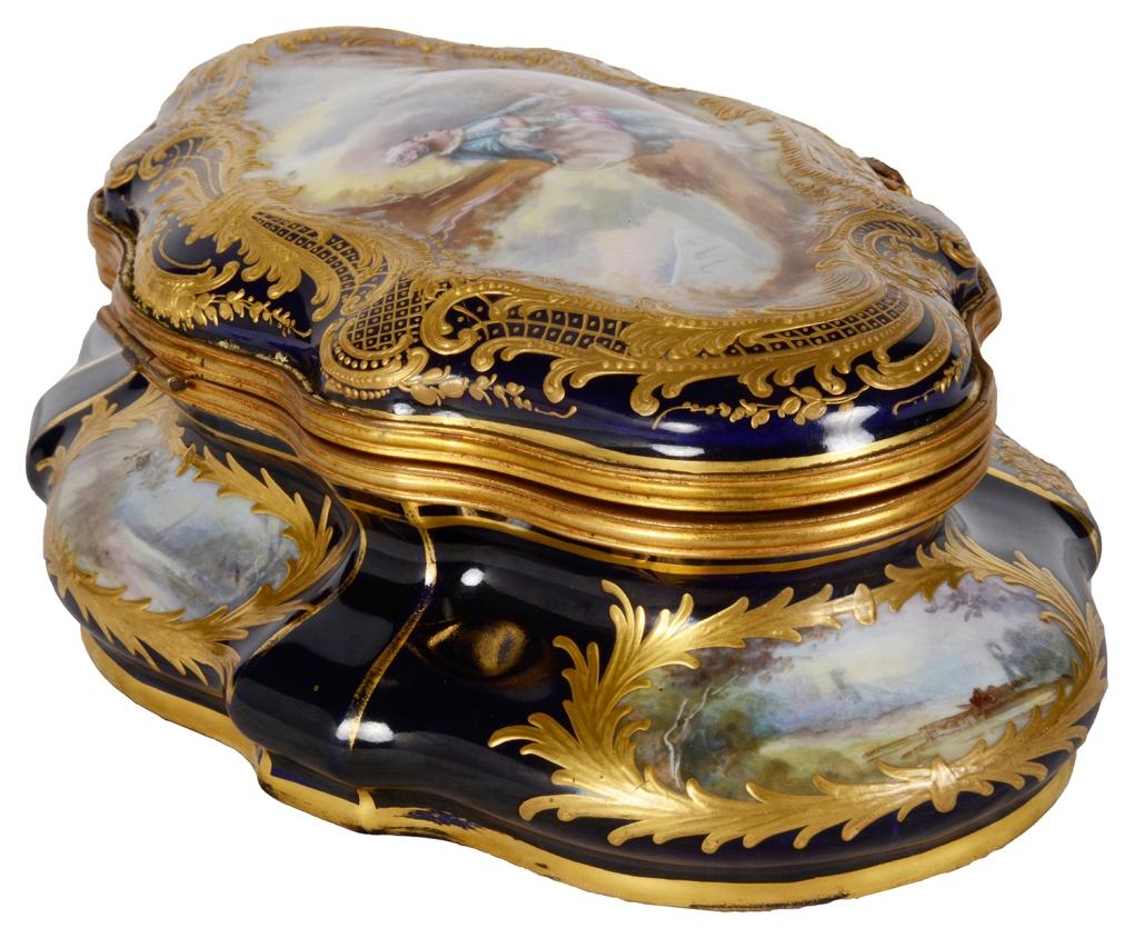 French Late 19th Century Sevres Style Porcelain Box