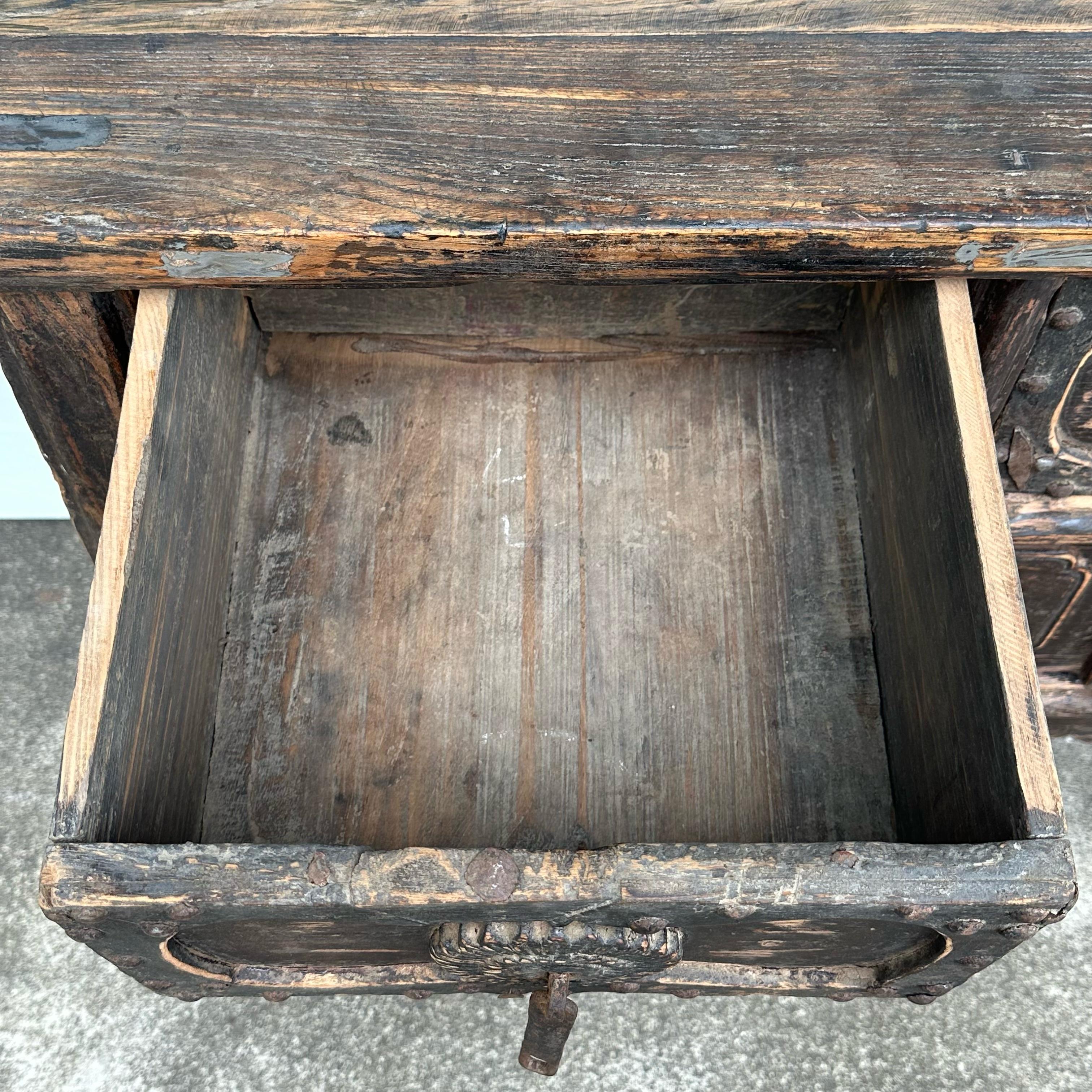 Woodwork Late 19th Century Shanxi Coffer Table For Sale