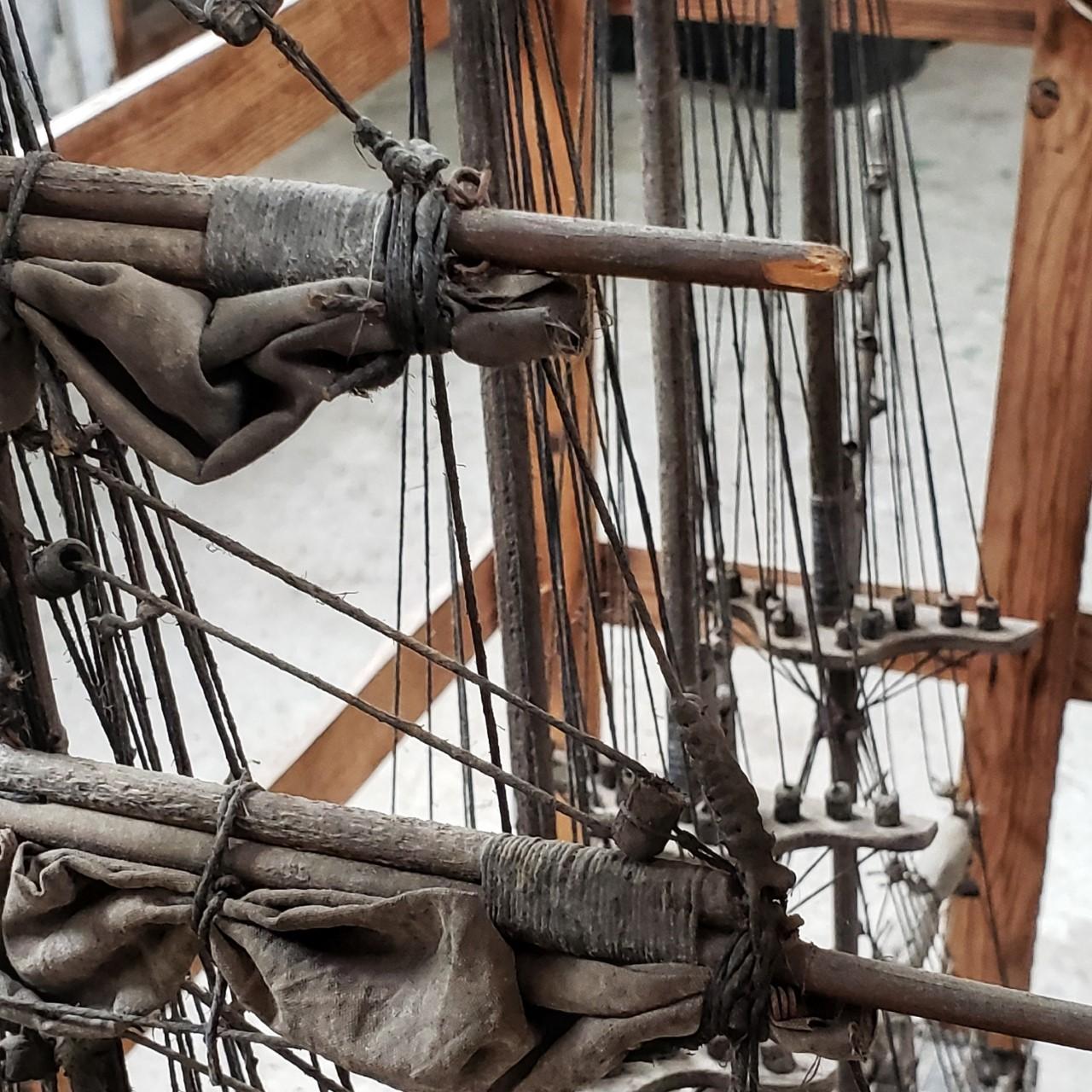 Late 19th Century Ship's Model in Crate art object In Good Condition For Sale In Chicago, IL