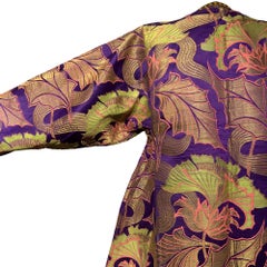 Late 19th-Century Silk and Metal Brocade Coat