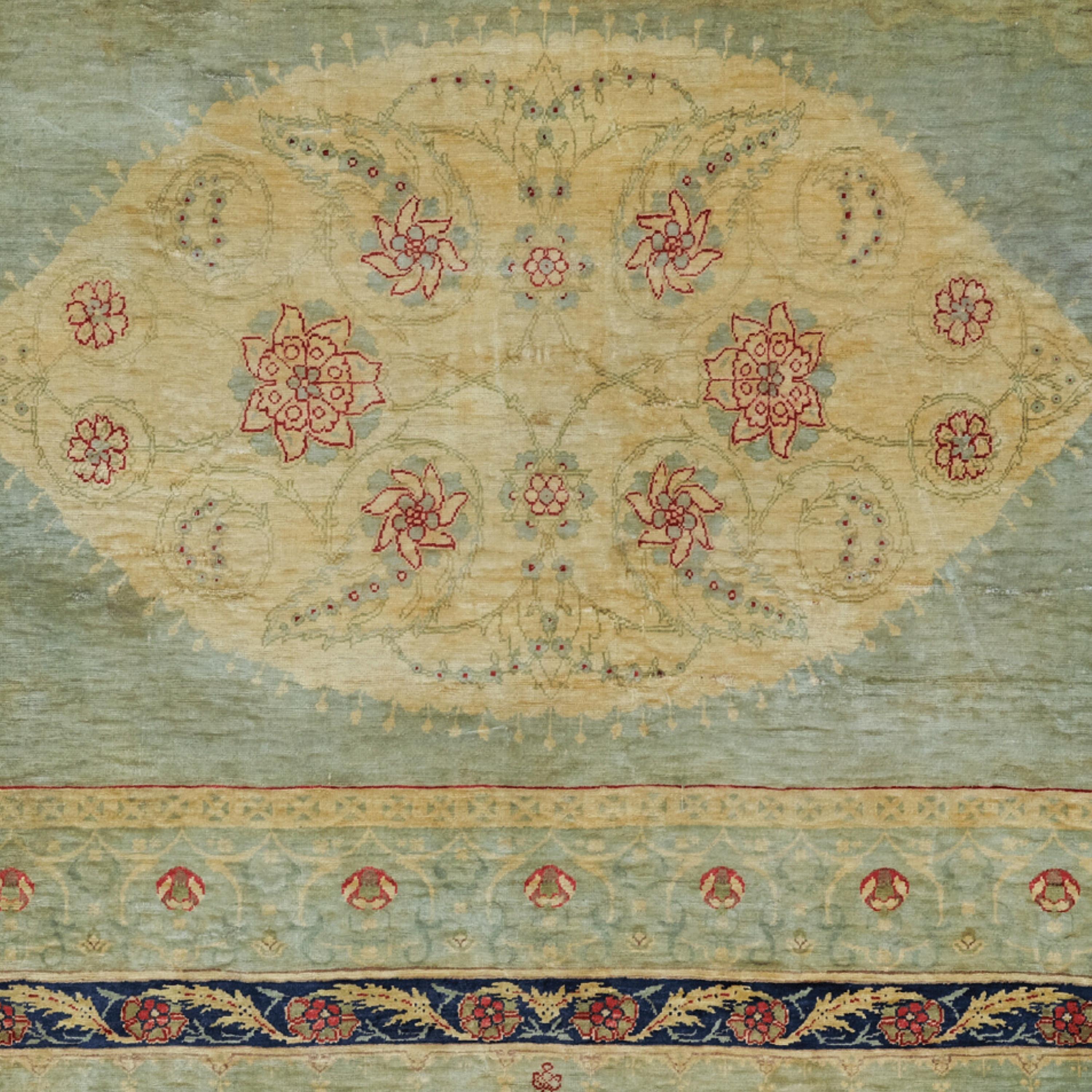Turkish Late 19th Century Silk Feshane Quran-Qab Design Rug, Antique Rug, Handwoven Rug For Sale