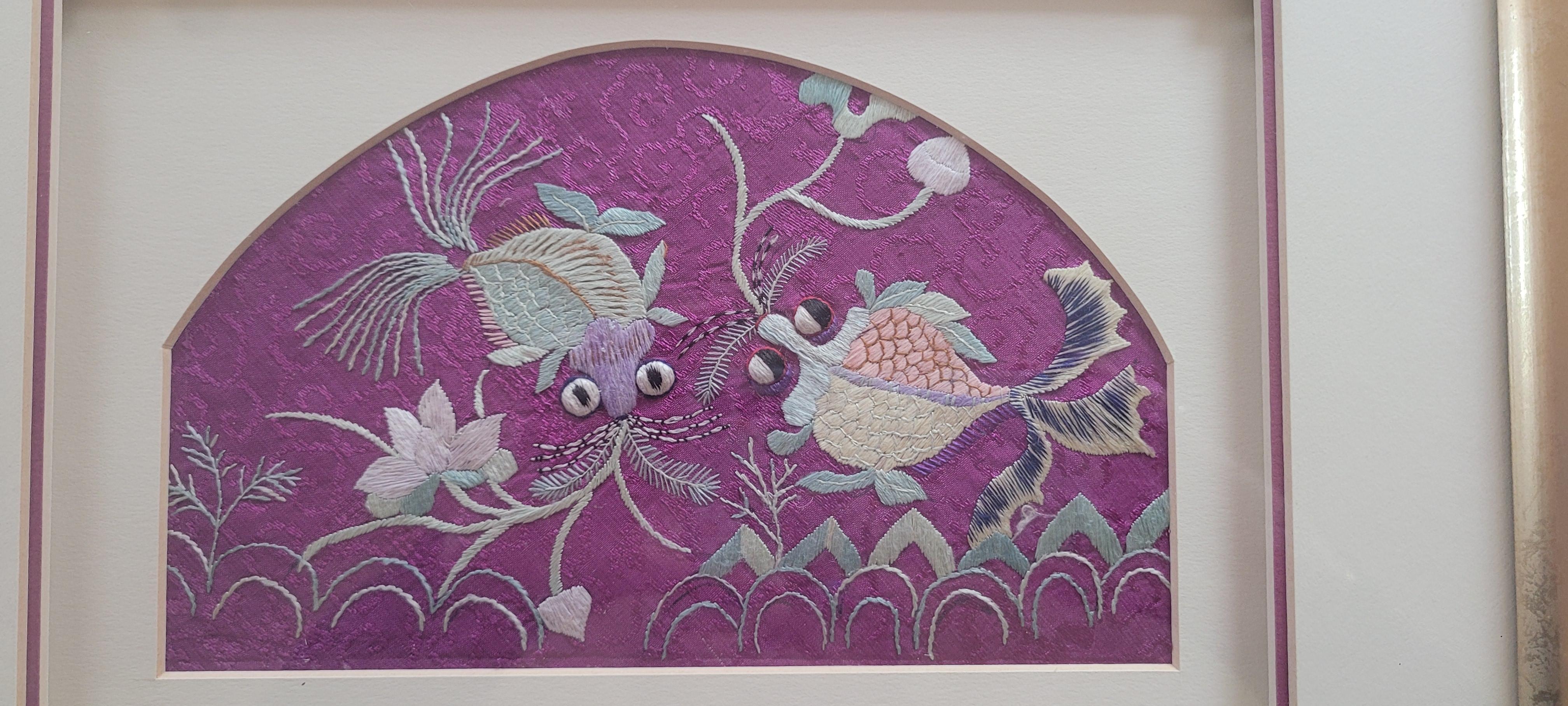 Embroidered Late 19th Century Silk/Satin Embroidery For Sale