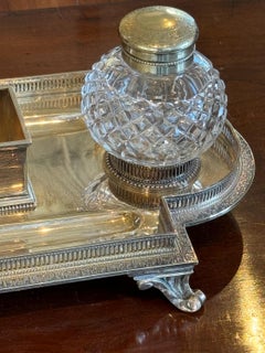 Late 19th Century Silver Desk Set Tray