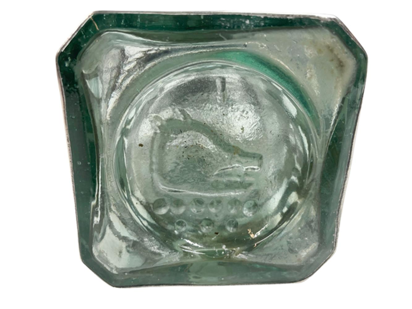 Gordon's Dry Gin Bottle aus Silber mit Silberüberzug aus dem späten 19. Jahrhundert – Sterling-Blumen (amerikanisch) im Angebot