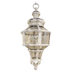 Lanterne Caldwell de la fin du XIXe siècle, plaquée d'argent