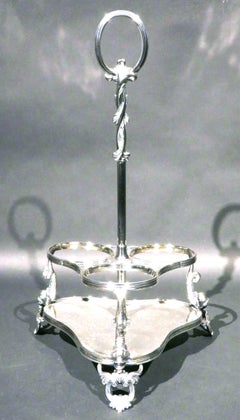 Late 19th Century Silver Plated Wine Bottle Carrier / Caddy, U.K. Circa 1890