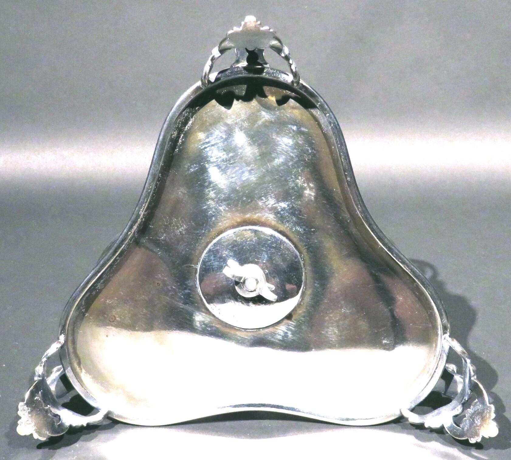 Placcato argento Portabottiglie per vino placcato in argento della fine del XIX secolo, Regno Unito, circa 1890 in vendita