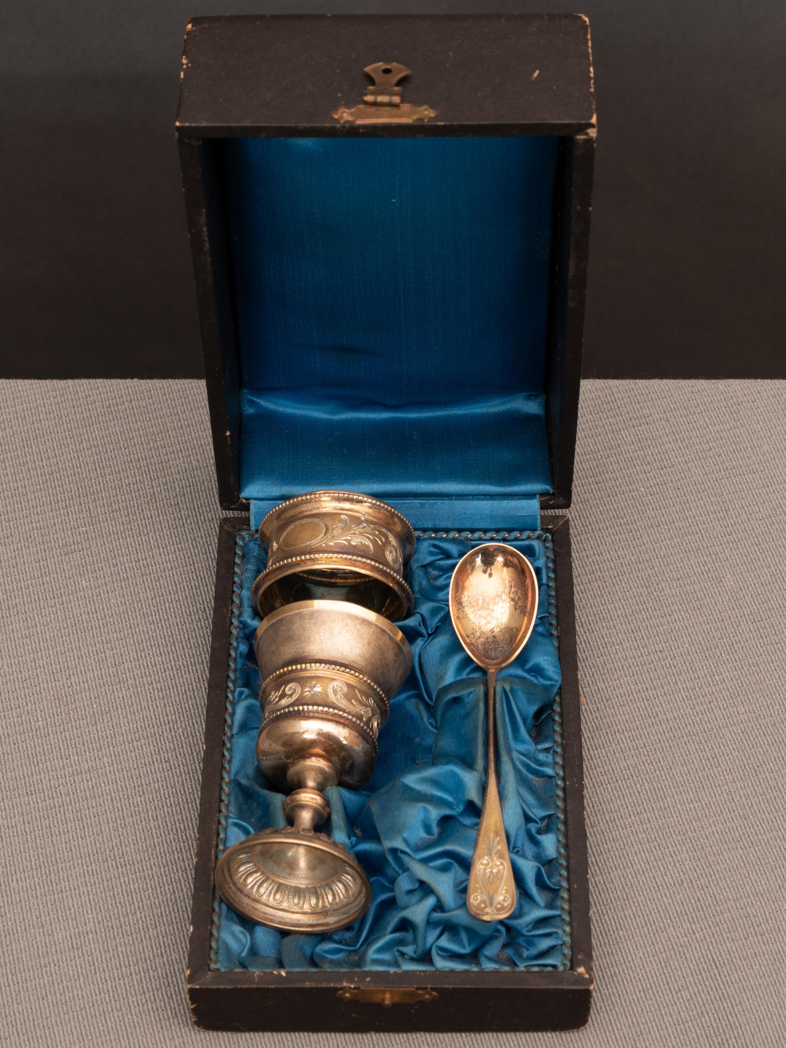 Late 19th Century Silver Tableware Original Box 1