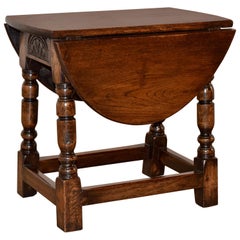 Late 19th Century Small Drop-Leaf Side Table