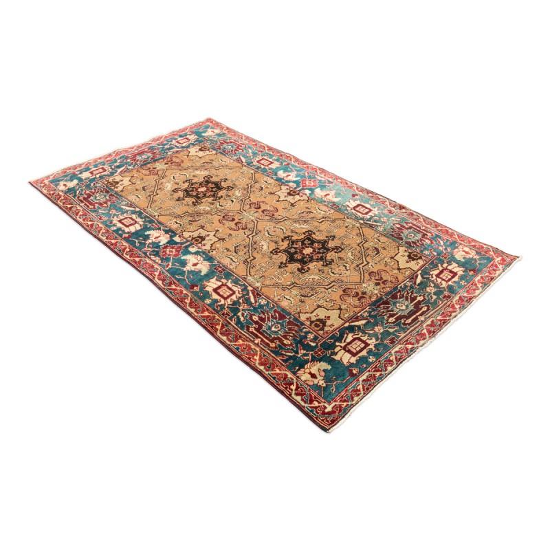 Indian Late 19th Century Small Green Wool Rug, Classic Agra, circa 1890. 2.05 x 1.20 m For Sale