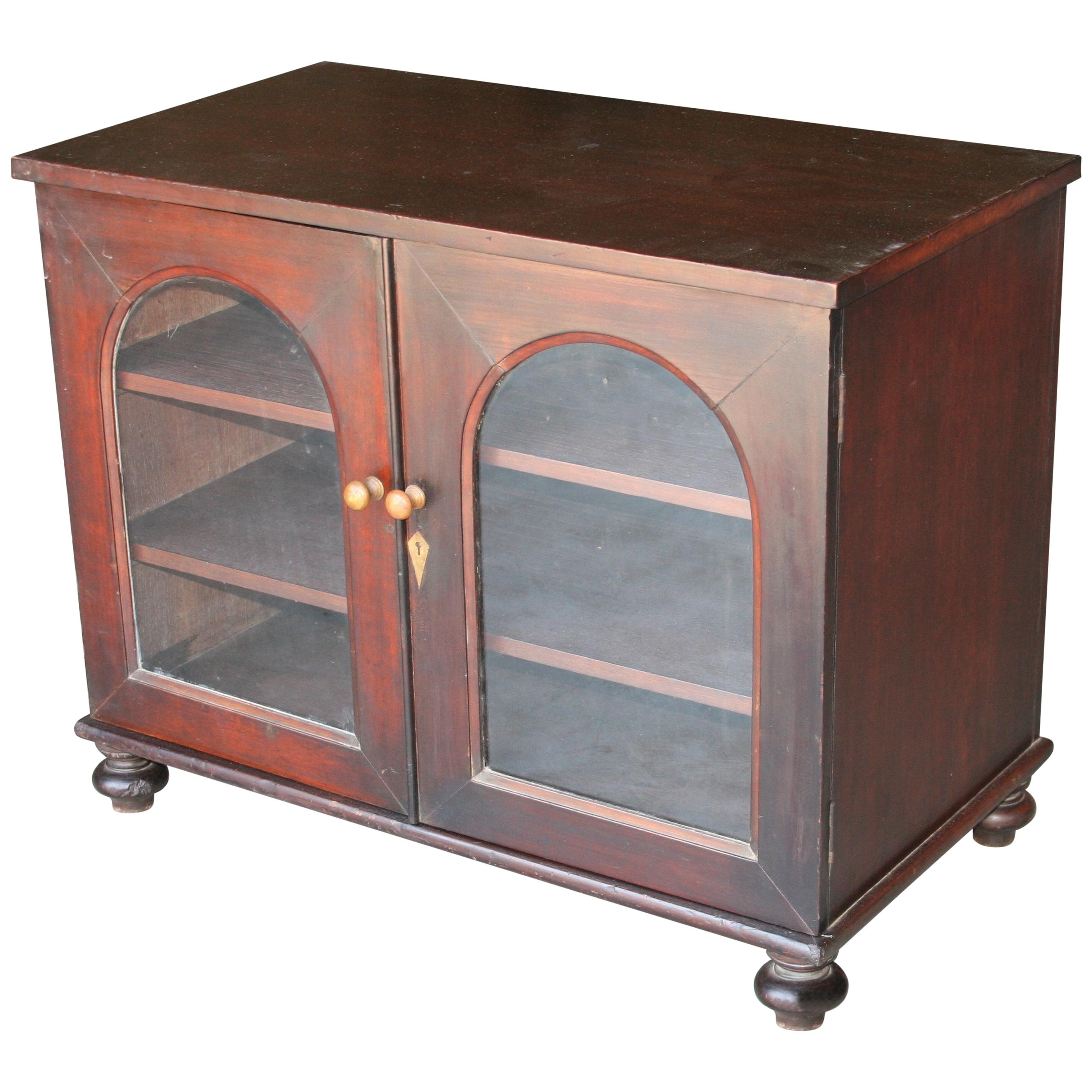Late 19th Century Small Mahogany Cabinet Made by Lazarus of Calcutta For Sale