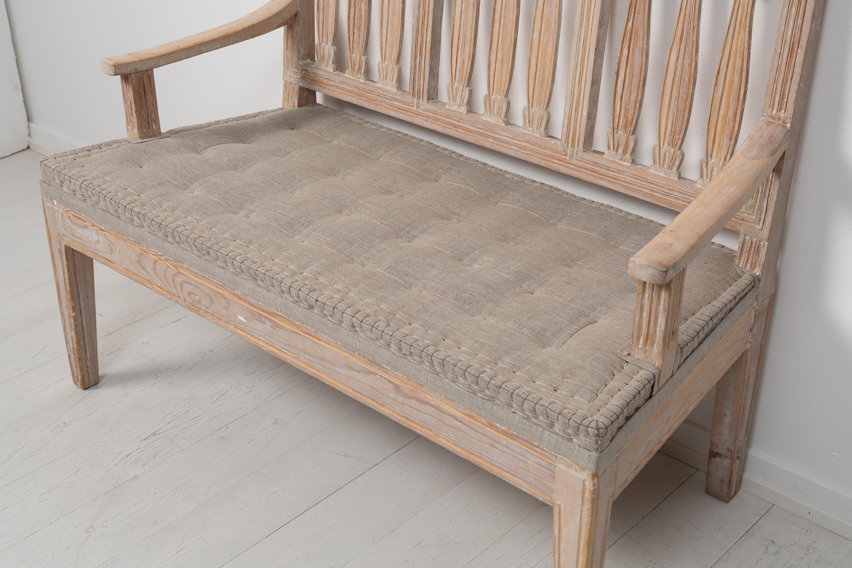 Late 19th Century Small Swedish Gustavian Style Sofa For Sale 6
