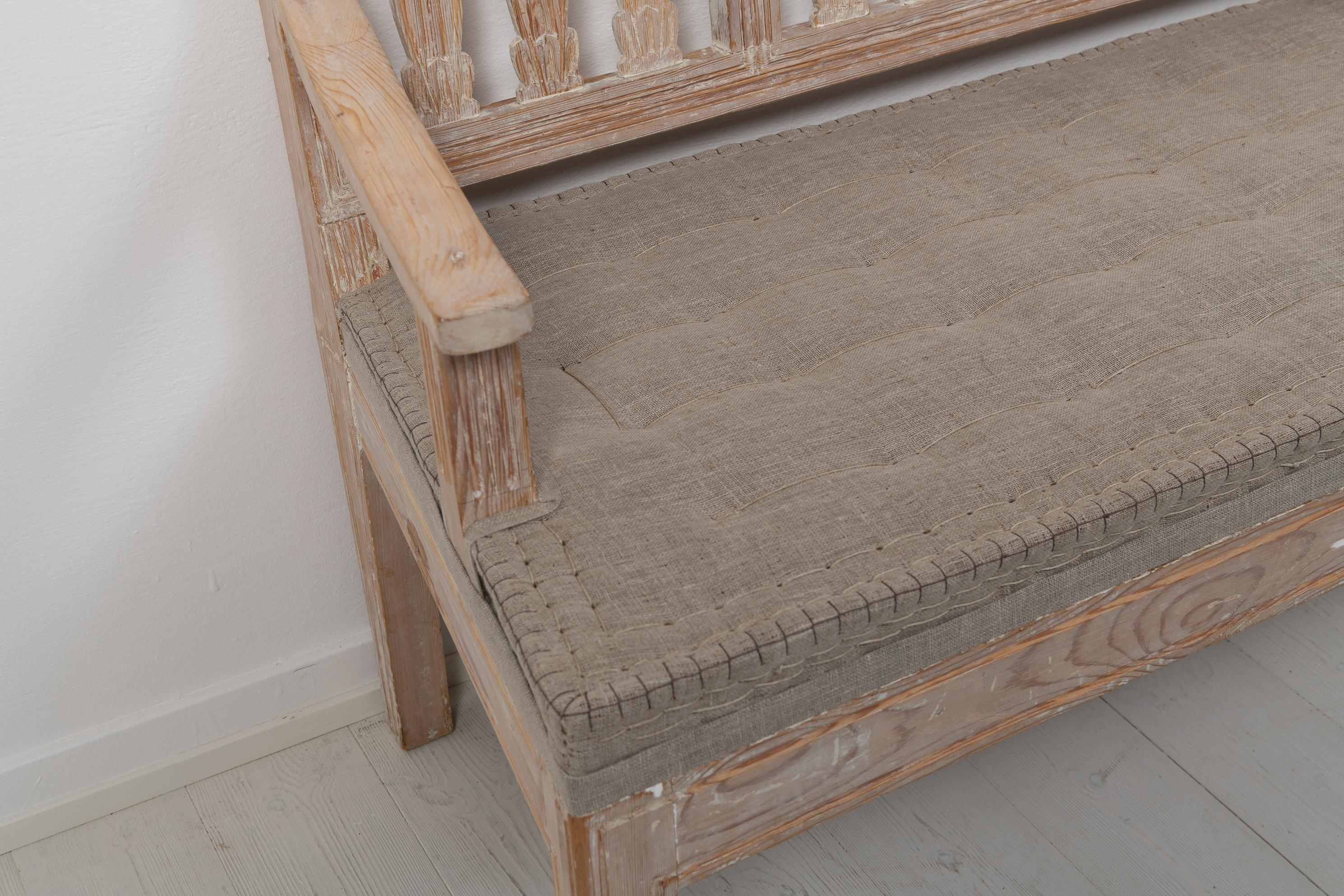 Late 19th Century Small Swedish Gustavian Style Sofa For Sale 8