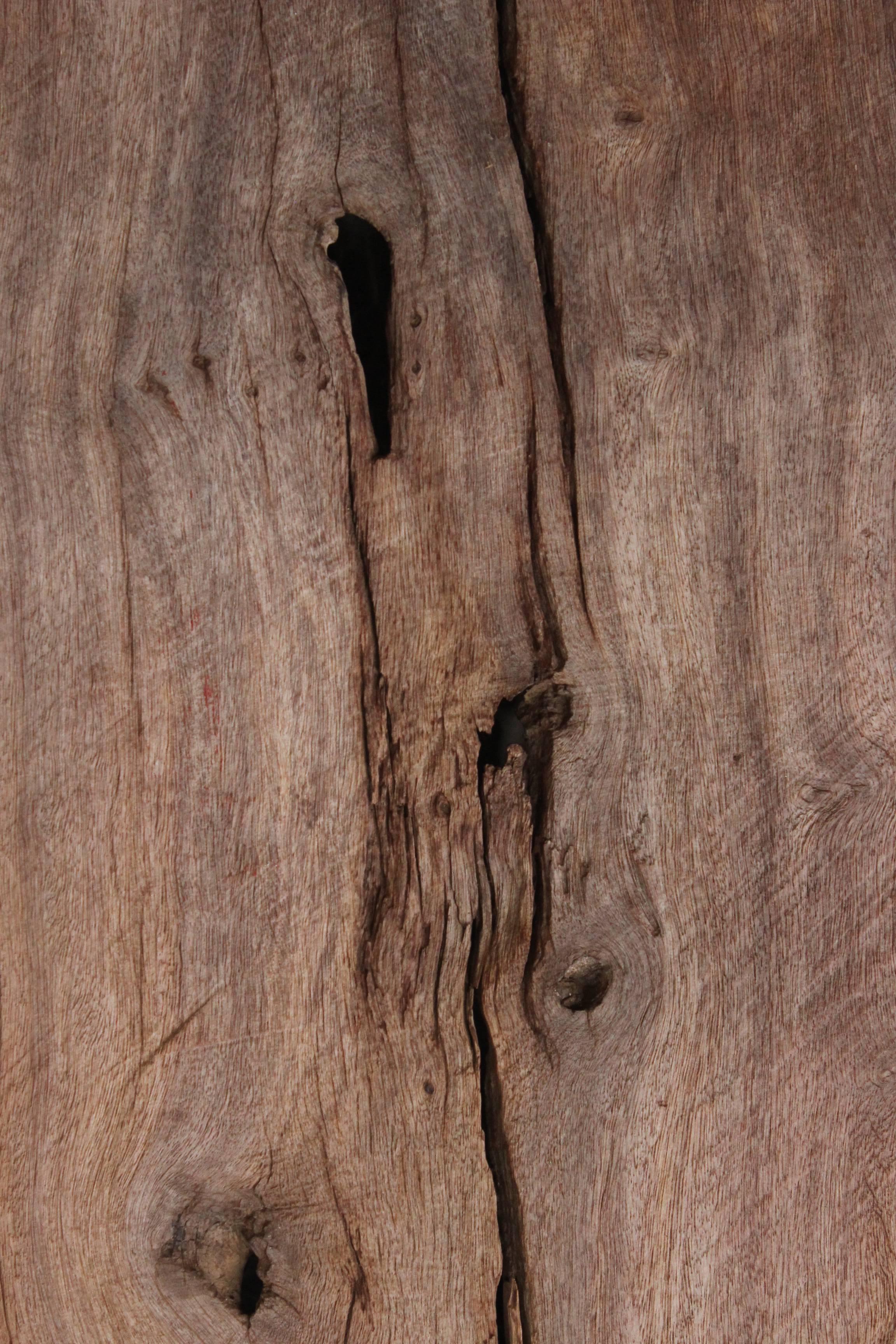 Late 19th Century Solid Mesquite Wood Pair of Windows 9