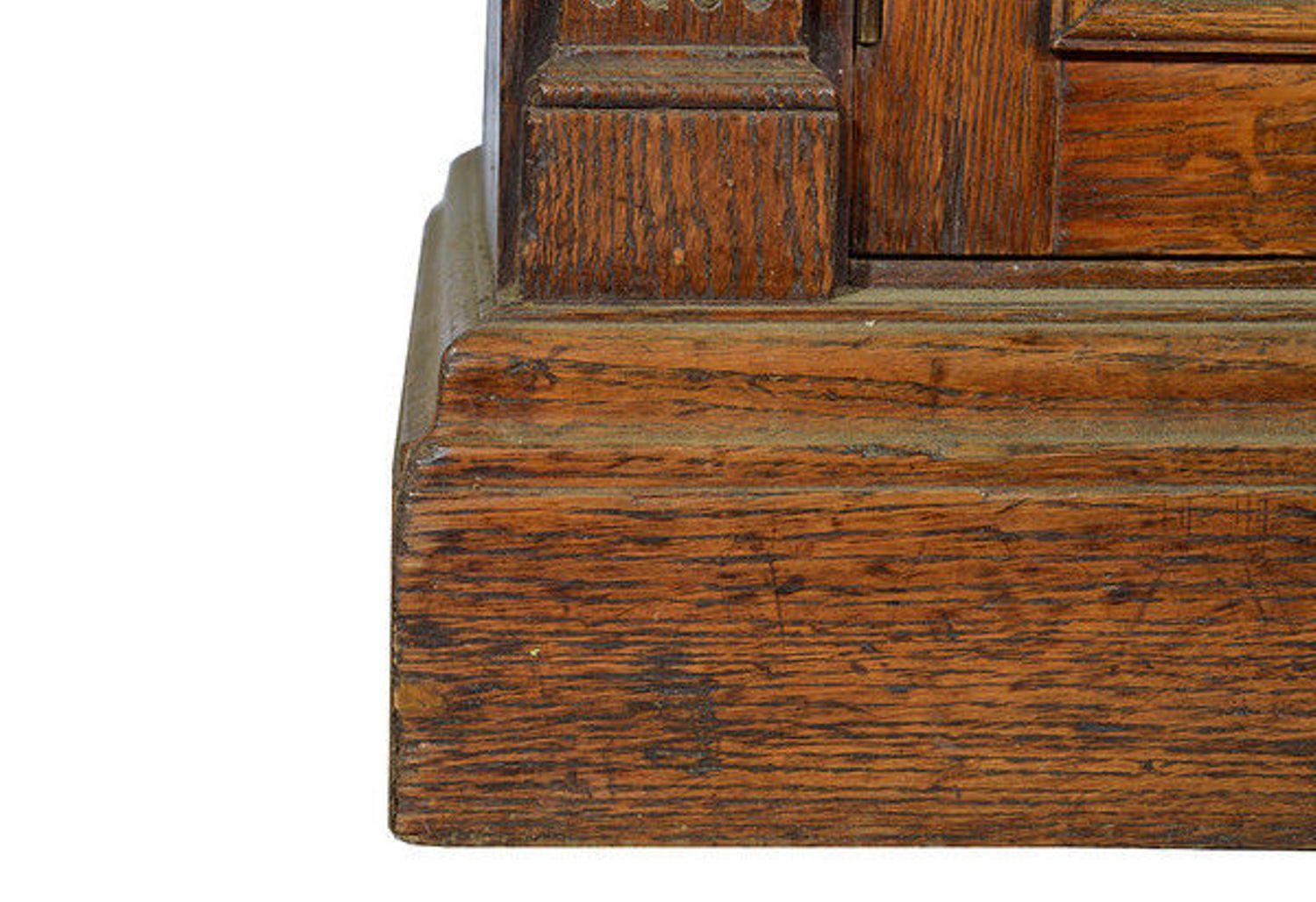 Late 19th Century Solid Oak Two-Part Bookcase of Good Proportions For Sale 7