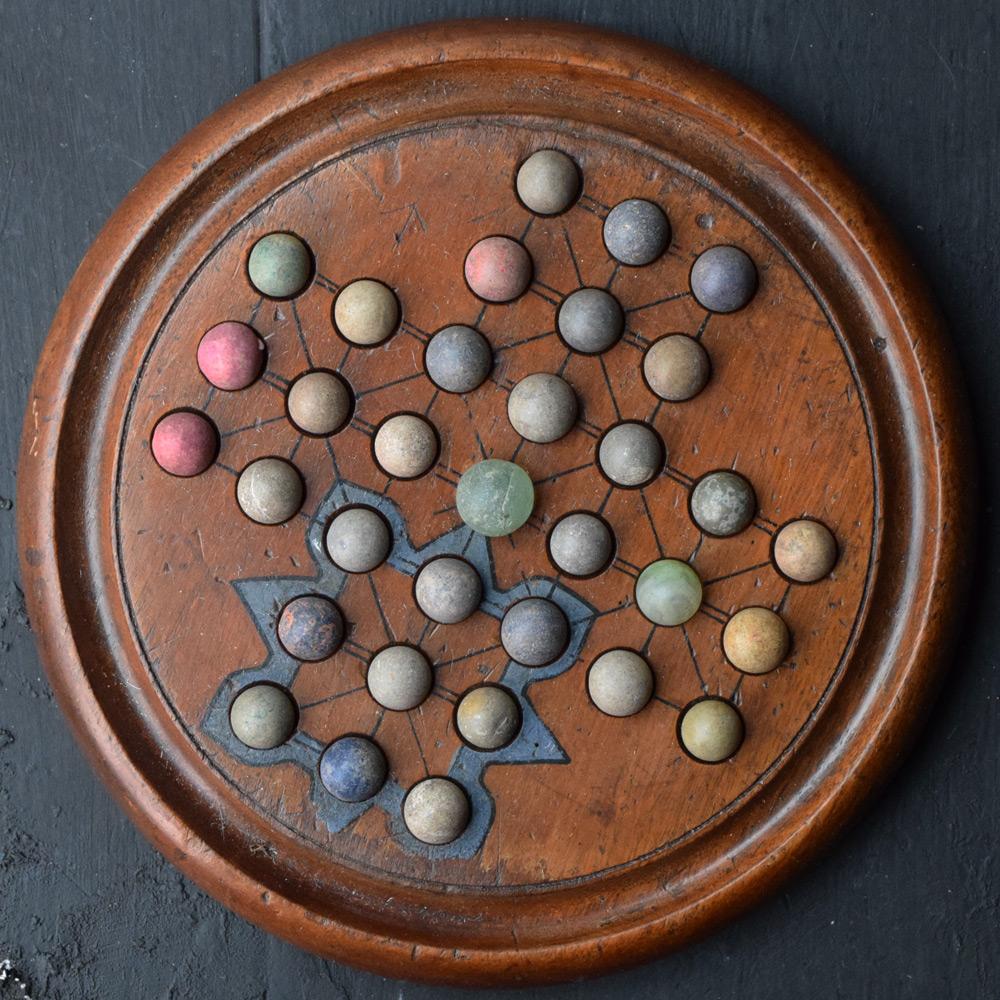 Victorian Late 19th Century Solitaire Board Game