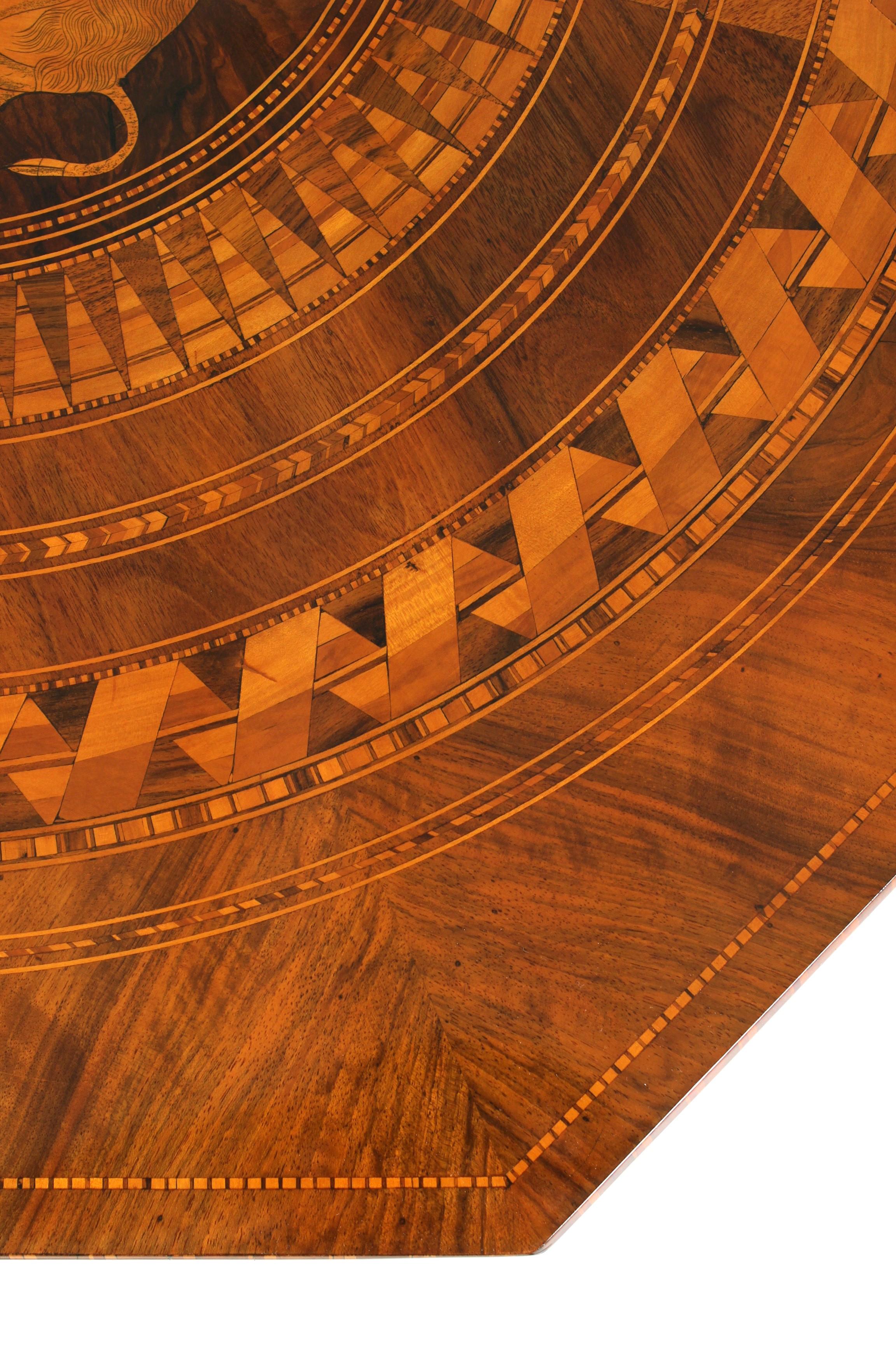 Late 19th Century Sorrento Marquetry Table, Holy George, Italy, circa 1880 2