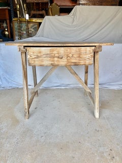 Late 19th Century Spanish Baroque Pine Side Table