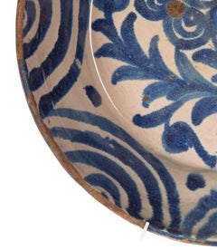 Late 19th Century Spanish Blue and White Fajalauza Bowl