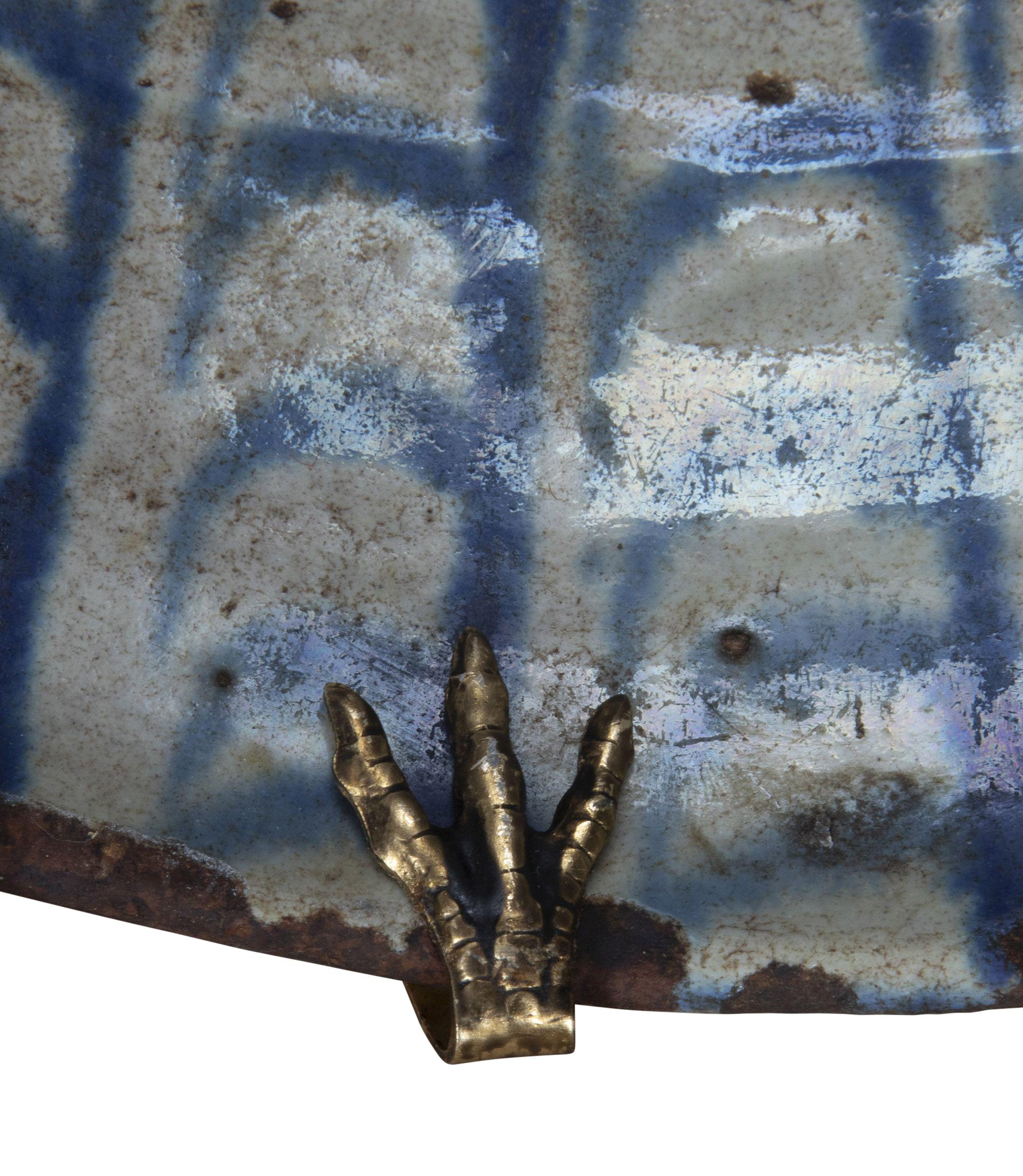 Spagnolo Ciotola in ceramica Fajalauza bianca e blu della fine del XIX secolo in vendita