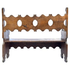 Banc de ferme de la fin du 19e siècle de style colonial espagnol