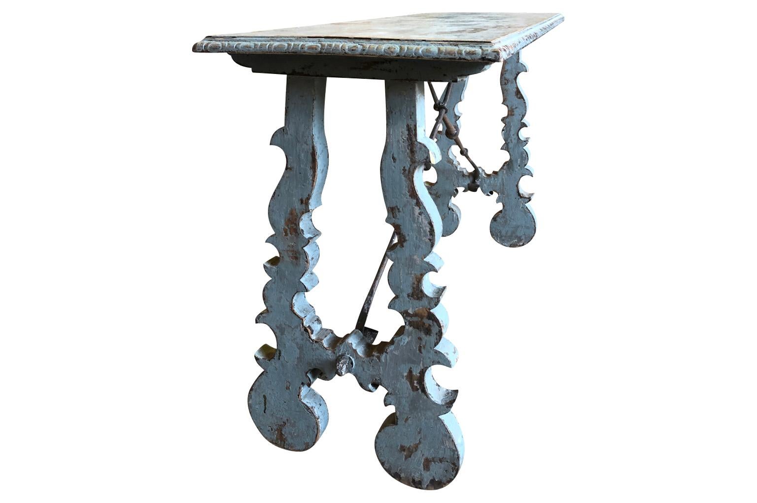 Painted Late 19th Century Spanish Console Table