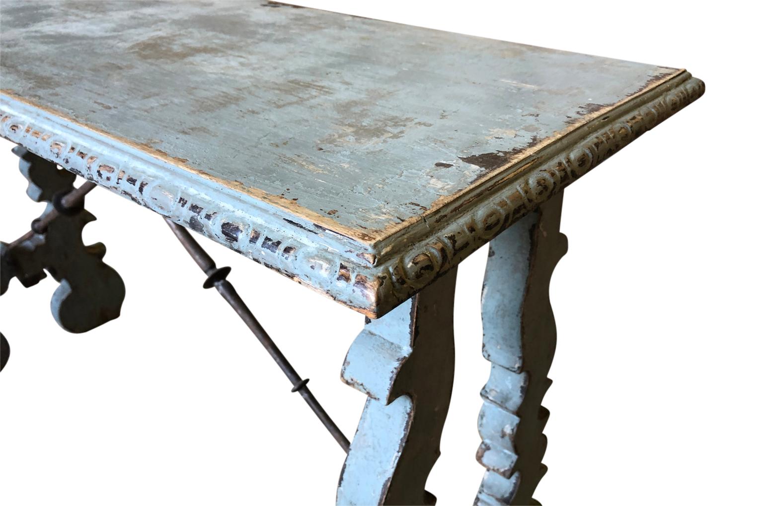 Late 19th Century Spanish Console Table 1