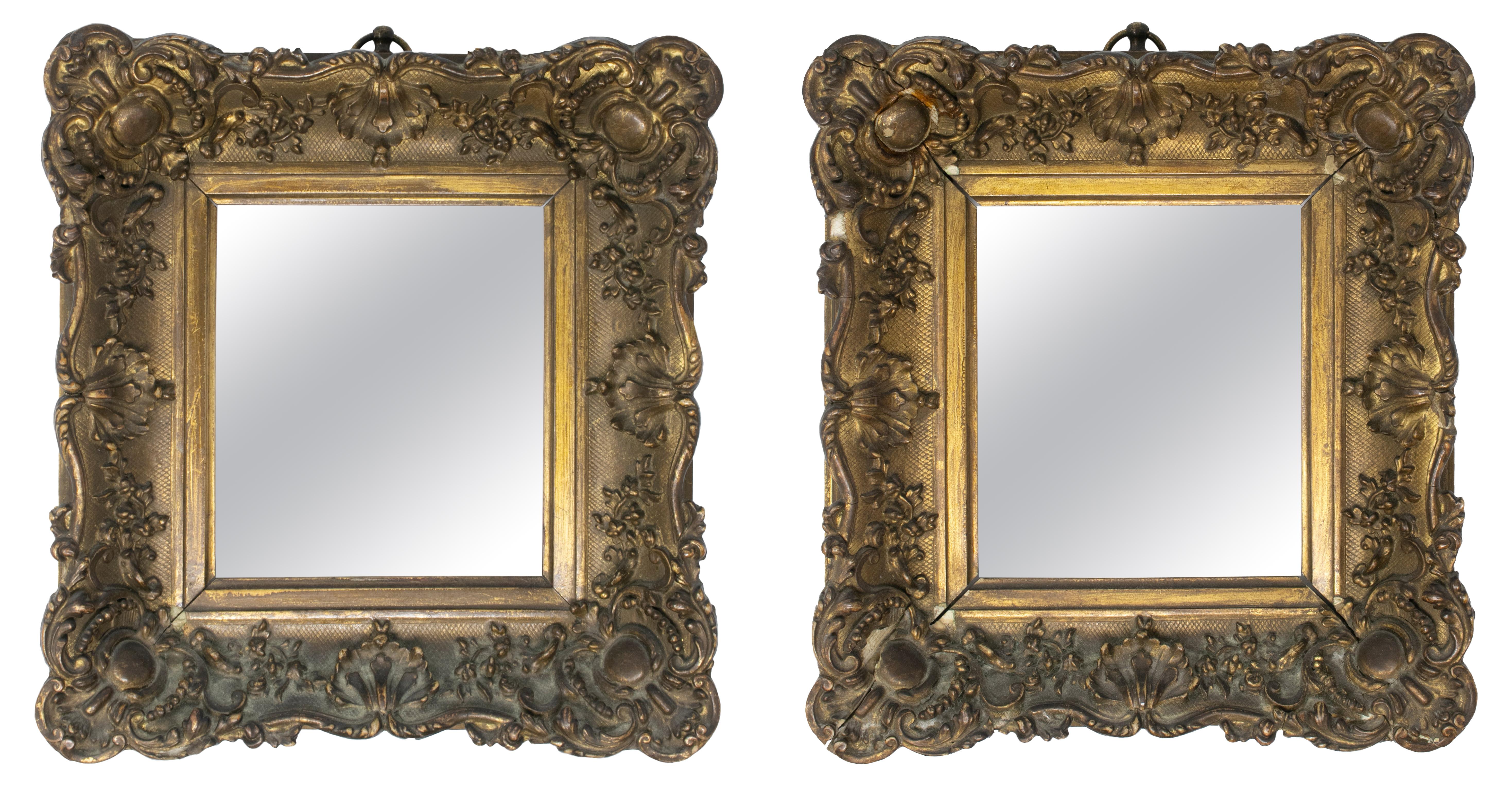 Late 19th Century Spanish Pair of Wooden Frames