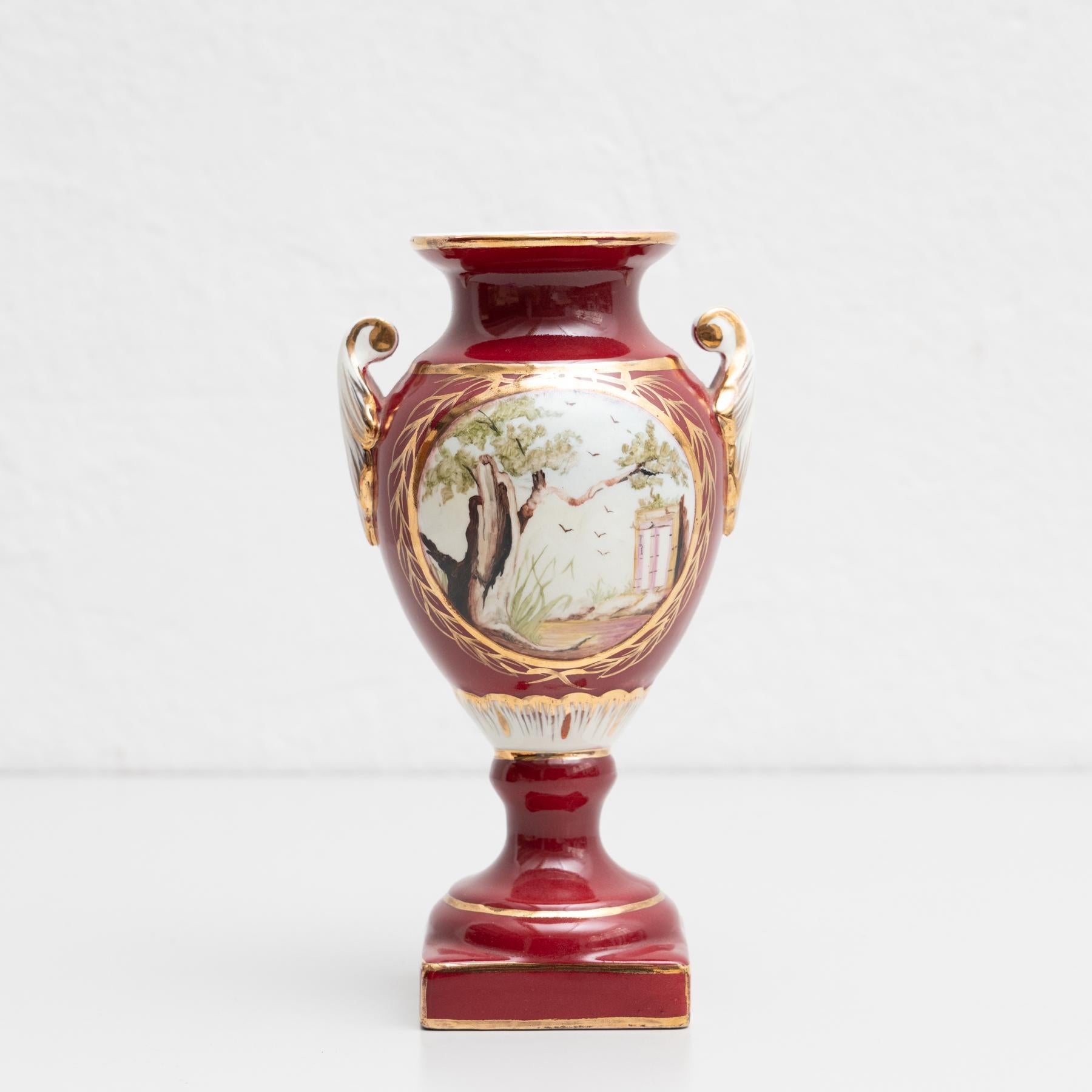 Late 19th Century Spanish Serves Style Vase For Sale 4