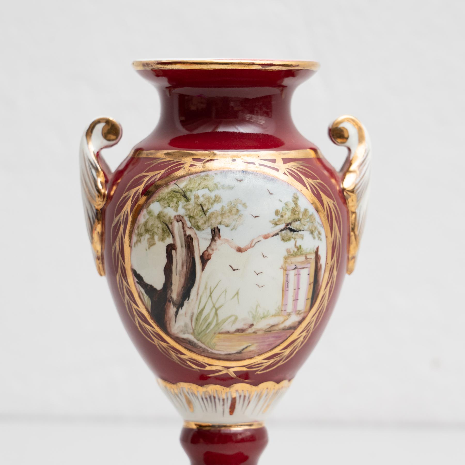 Late 19th Century Spanish Serves Style Vase For Sale 5