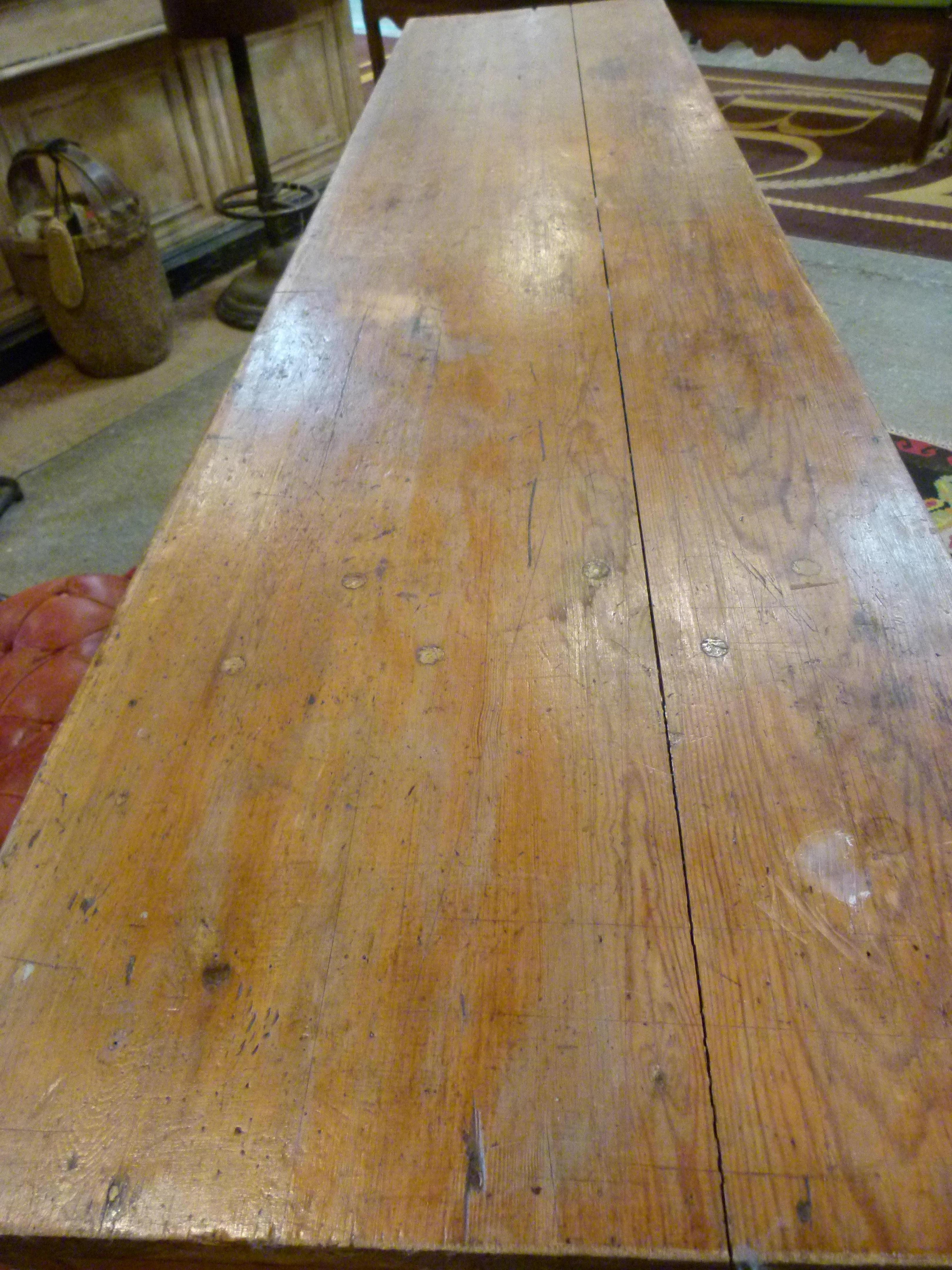 Late 19th Century Spanish Store Counter in Pine Wood 3