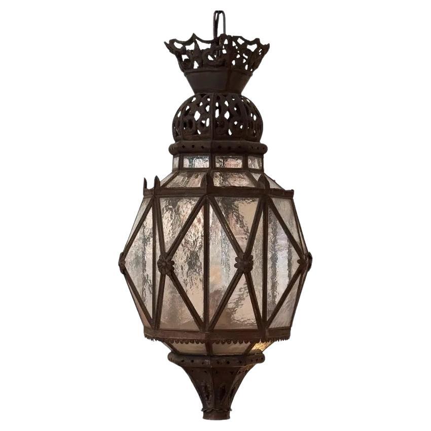 Late 19th Century Spanish Tole Lantern