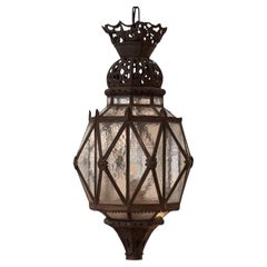 Antique Late 19th Century Spanish Tole Lantern