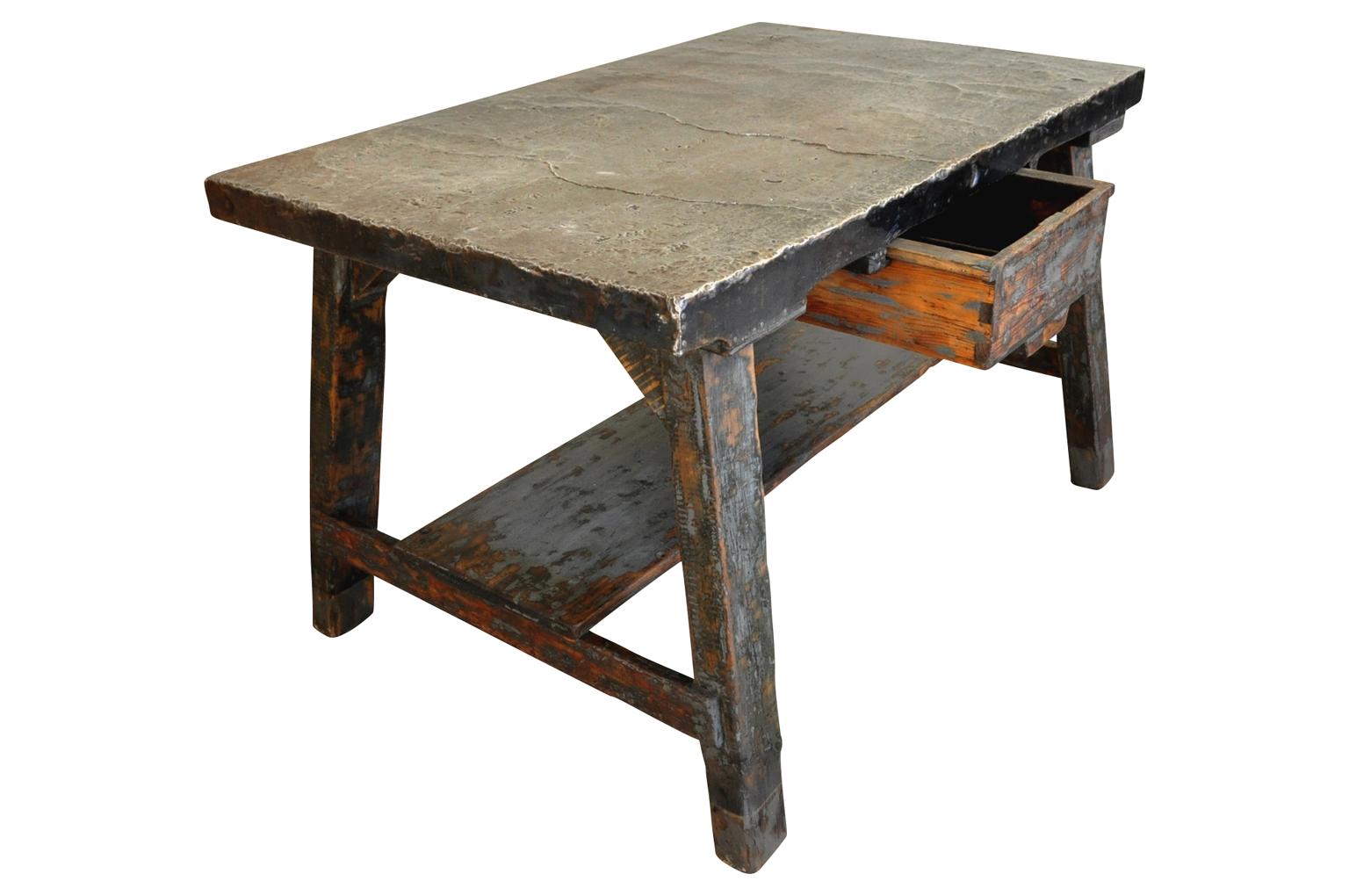 Painted Late 19th Century Spanish Work Table