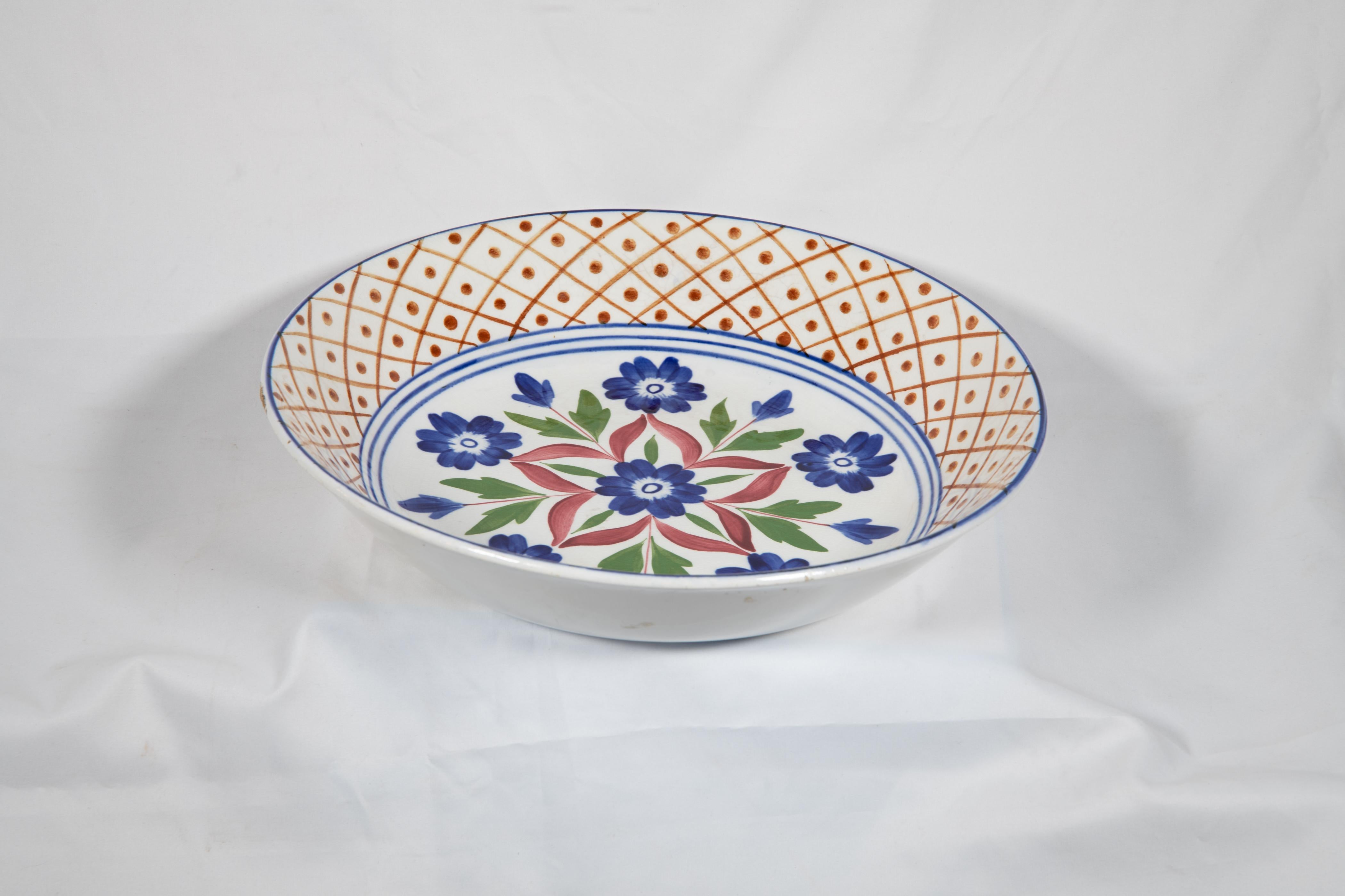 Terracotta Piatto in spugna della fine del XIX secolo in vendita