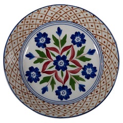 Antique Late 19th Century Spongeware Plate