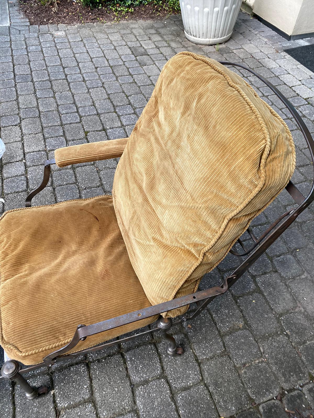 Late 19th Century Steel Adjustable Lounge Chair / Chaise 10