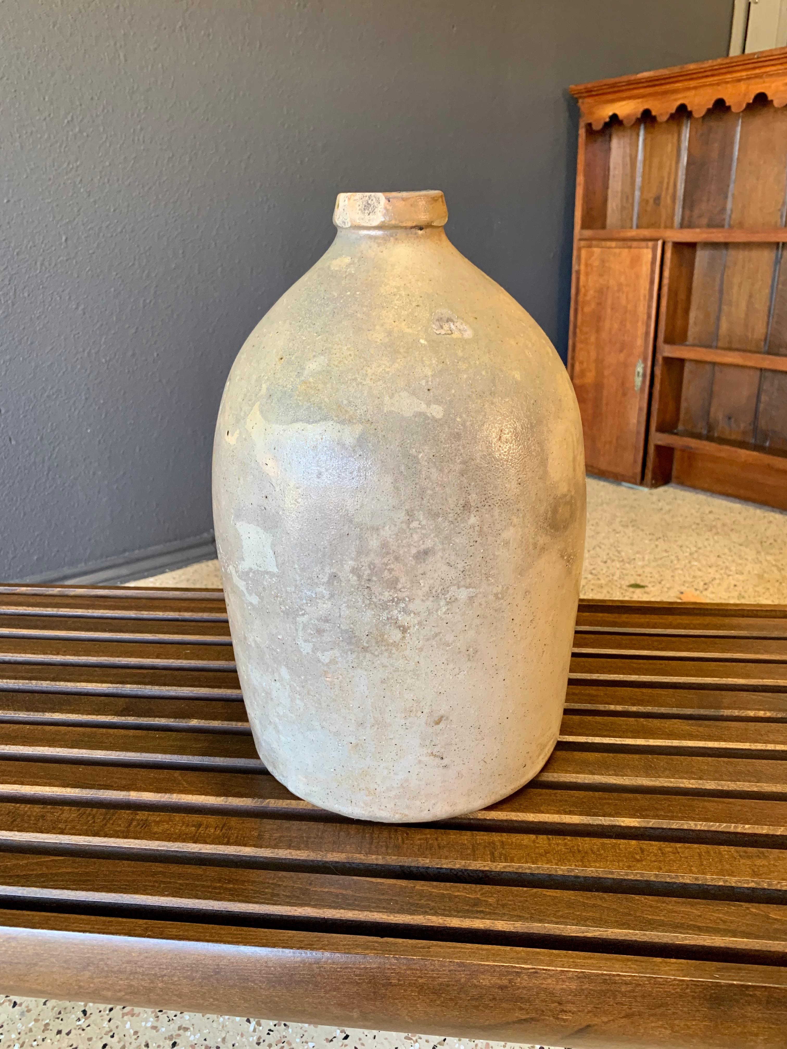 American Late 19th Century Stoneware Jug For Sale