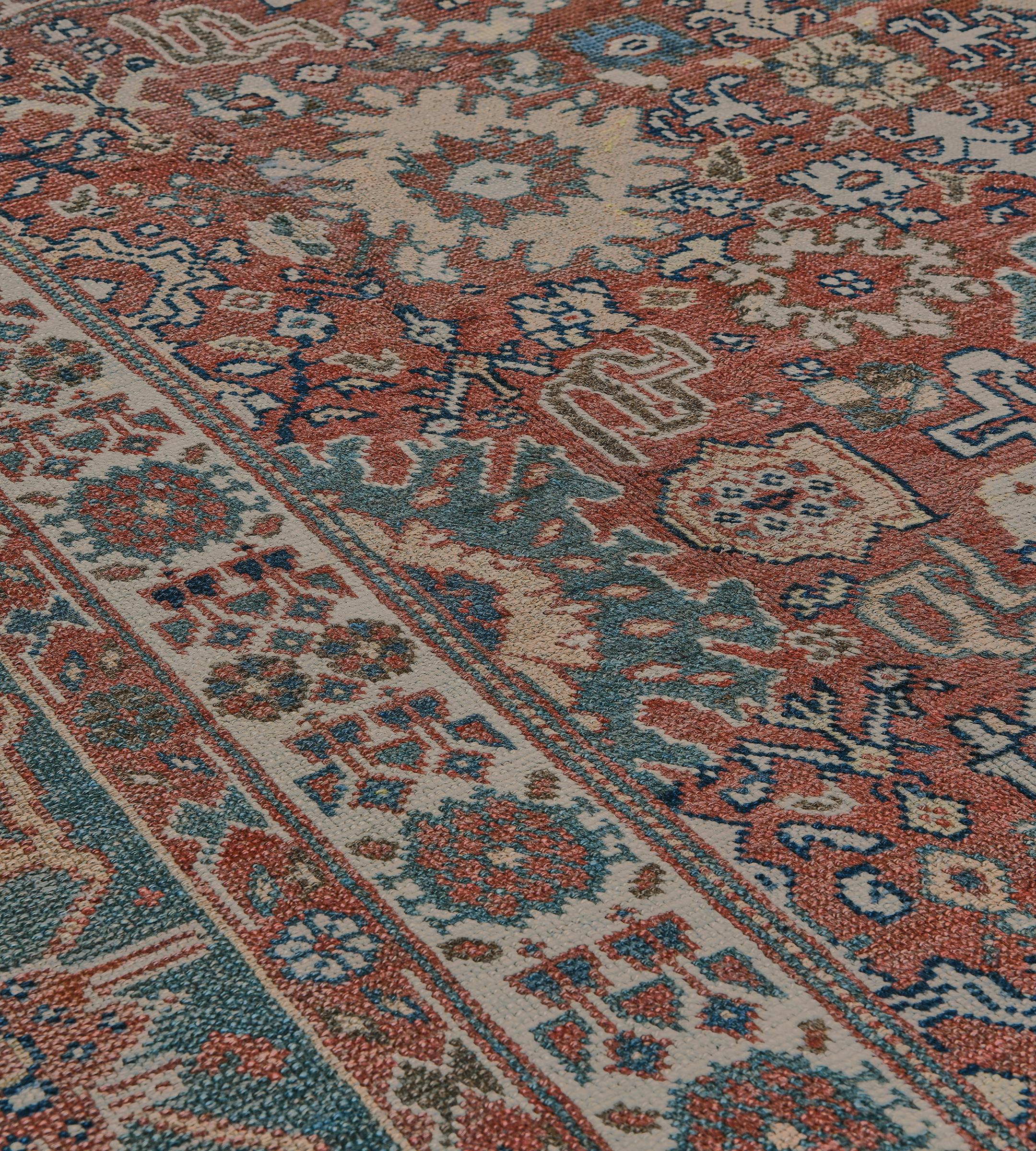 Persiano Tappeto Sultanabad Rugs della fine del XIX secolo proveniente dalla Persia occidentale in vendita