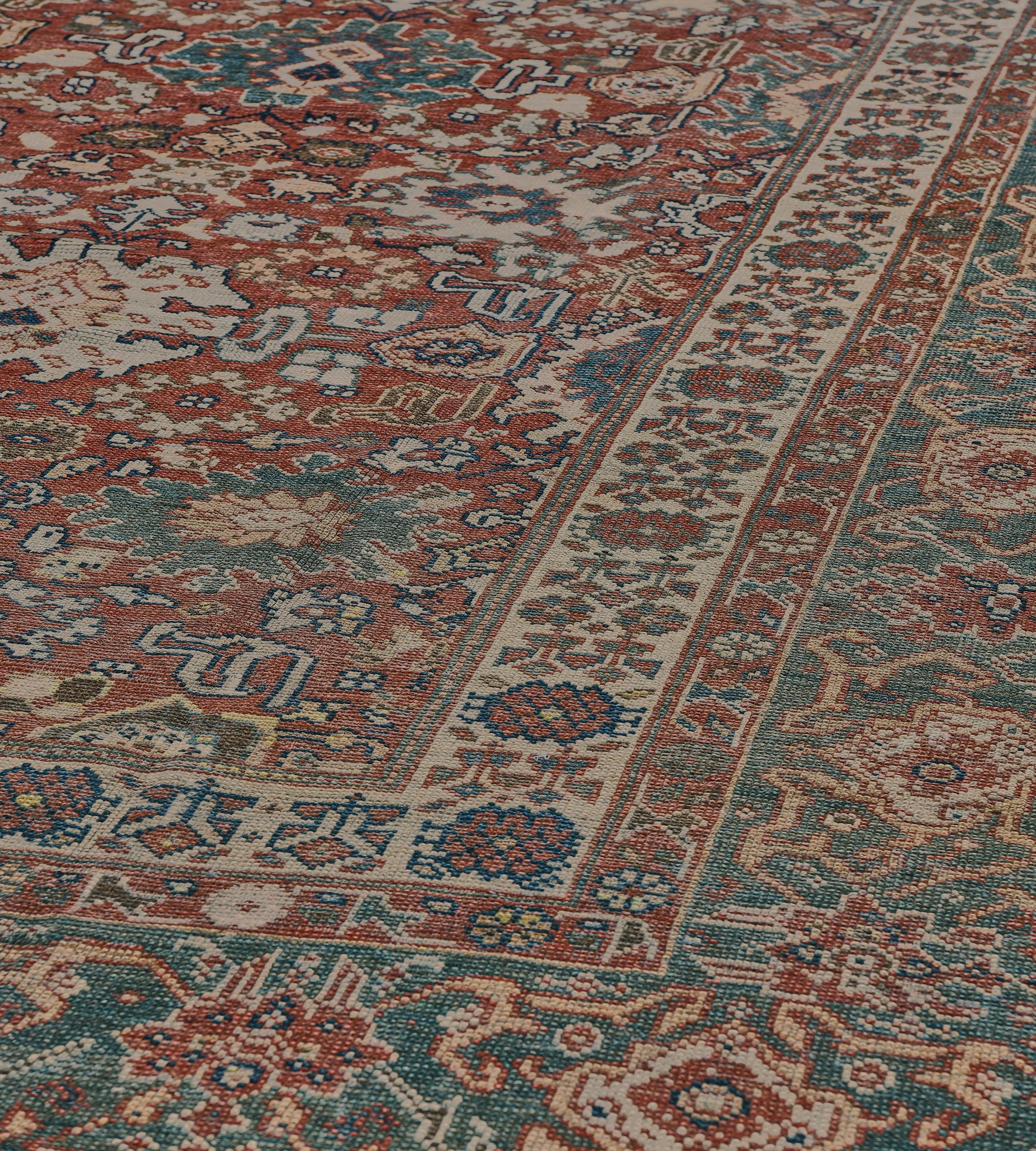 Tappeto Sultanabad Rugs della fine del XIX secolo proveniente dalla Persia occidentale in vendita 2