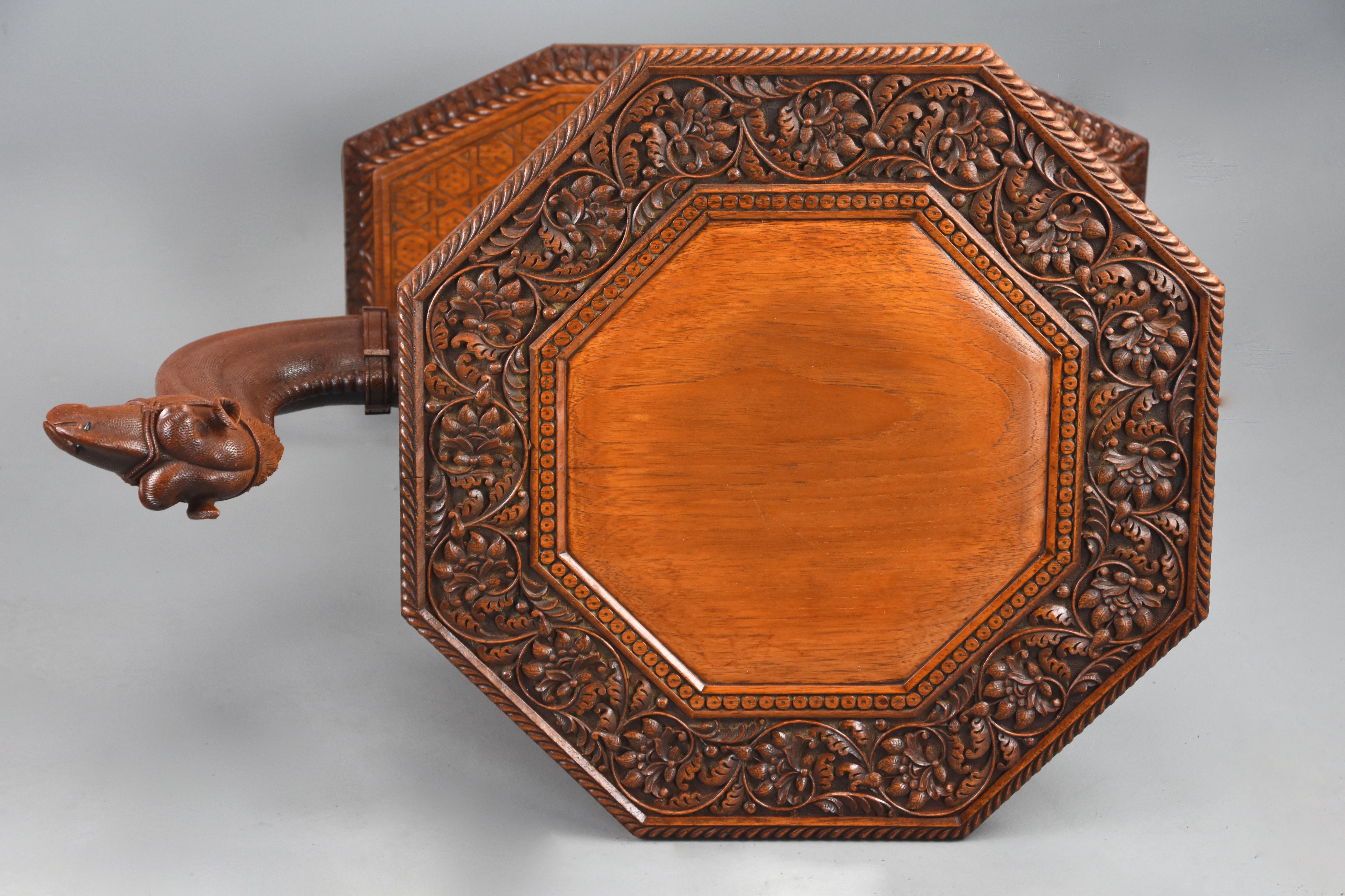 Late 19th Century Superb Quality Anglo Indian Hardwood Camel Table For Sale 7