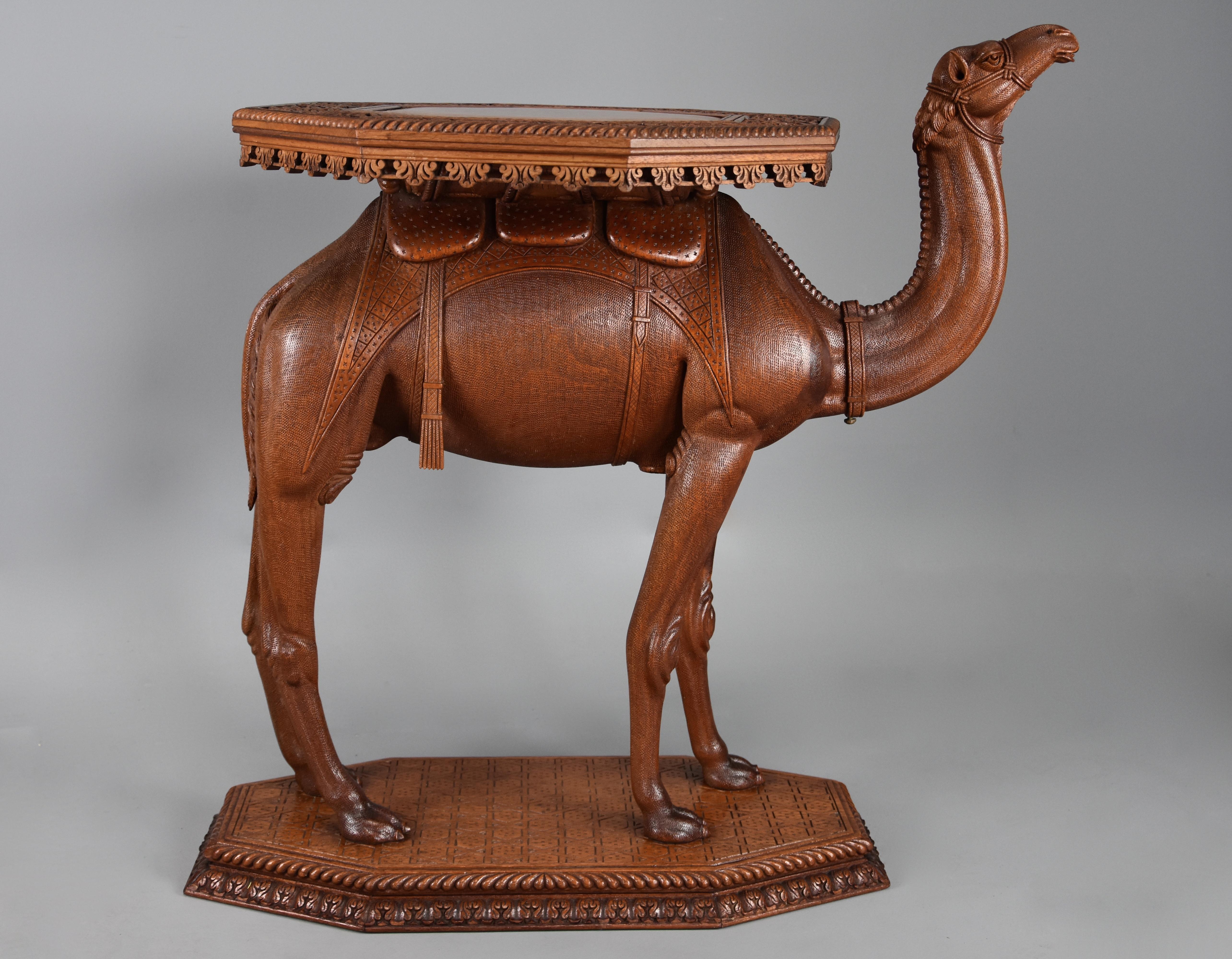 Late 19th Century Superb Quality Anglo Indian Hardwood Camel Table In Good Condition For Sale In Suffolk, GB