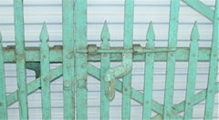 Late 19th Century Superbly Handcrafted Painted Steel Gate from Plantation Home